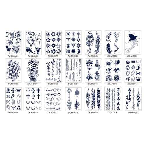 herbal tattoo stikcers zxlm 0001-0036