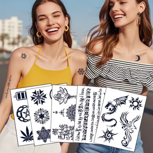 Herbal Tattoo Stickers | Faith & Love Inspirational Series ZXLM-0011