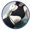 Herbal Tattoo Stickers | Blooming Peony with Butterflies Tattoo - GZ-255
