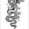 Herbal Tattoo Stickers | Celestial Dragon Tattoo- XLM-0054