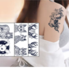 Herbal Tattoo Stickers | Blooming Peony with Butterflies Tattoo - GZ-255