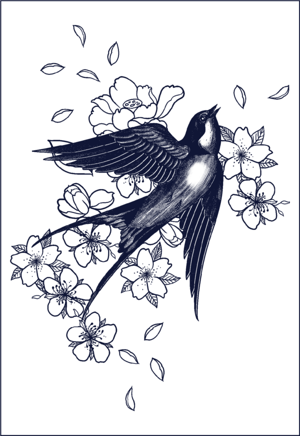 Herbal Tattoo Stickers | Eternal Flow- GZ-044