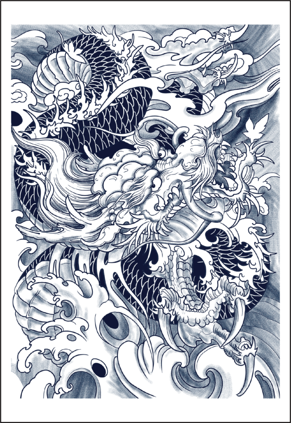 Herbal Tattoo Stickers | Dragon's Fury- GZ-053