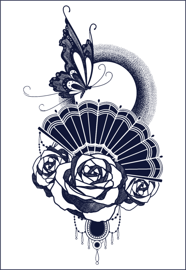 Herbal Tattoo Stickers | Floral Serenity- GZ-055