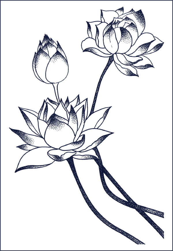 Herbal Tattoo Stickers | Lotus Blossom Elegance- GZ-059