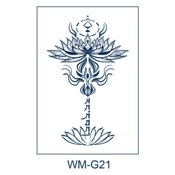Herbal Tattoo Stickers | Ethereal Bloom Tattoo - WM-G21