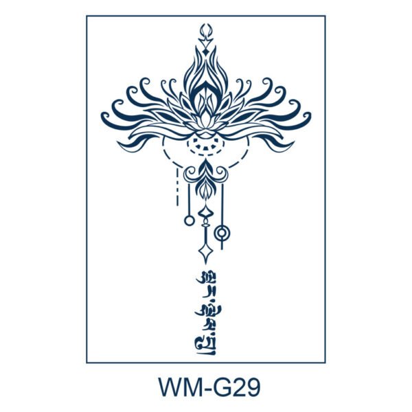 Herbal Tattoo Stickers | Ethereal Bloom Tattoo - WM-G29