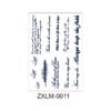 Herbal Tattoo Stickers | Faith & Love Inspirational Series ZXLM-011