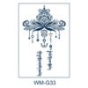 Herbal Tattoo Stickers | Sacred Bloom Tattoo - WM-G33
