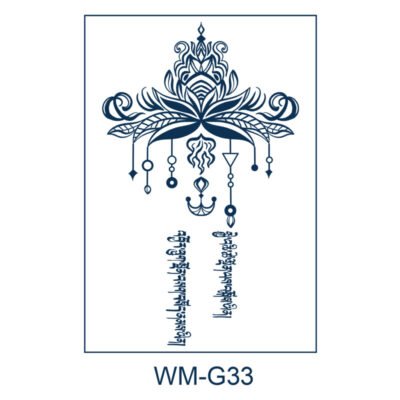 Herbal Tattoo Stickers | Sacred Bloom Tattoo - WM-G33
