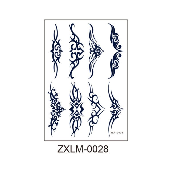 SKU-28-ZXLM-0028 Herbal Tattoo Stickers | Tribal Armband Series ZXLM-0028