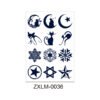 SKU-36-ZXLM-0036 Herbal Tattoo Stickers | Mystical Moon & Cat Series ZXLM-0036
