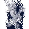 Herbal Tattoo Stickers | Fierce Guardian Tattoo - XLM-0105