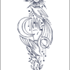 Herbal Tattoo Stickers | Celestial Serenity Tattoo - XLM-0077