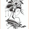 Herbal Tattoo Stickers | Serenity of the Samurai Geisha - WM-G52