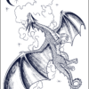 Herbal Tattoo Stickers | Celestial Dragon Flight- GZ-034