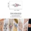 Floral Jewel Chandelier Henna Tattoo Sticker - SY-B109