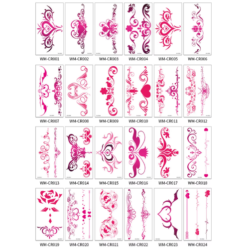 Ethereal Blossom Waist Tattoo Sticker– WM-CR056
