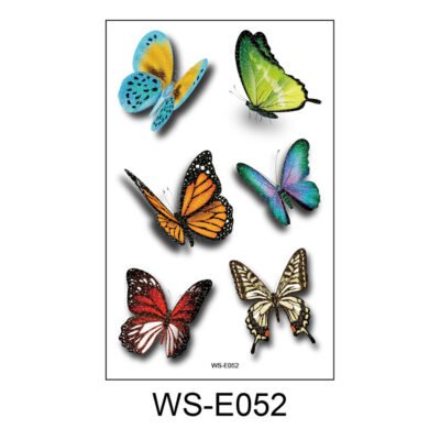 Butterfly Fantasy Tattoo Stickers - WS-E052