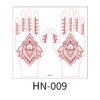 Royal Mandala Henna Tattoo Stickers - HN-009