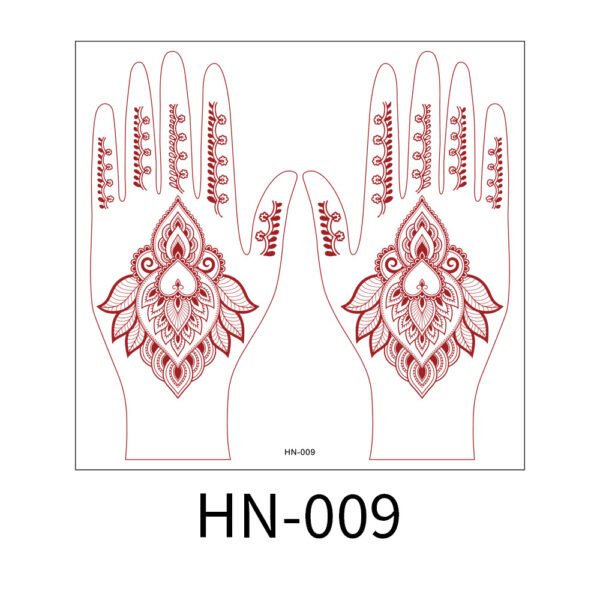 Royal Mandala Henna Tattoo Stickers - HN-009