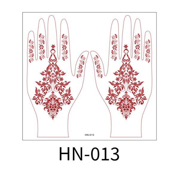 Royal Ornate Henna Tattoo Stickers - HN-013 Royal Ornate Henna Tattoo Stickers - HN-013