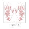 Lotus Bloom Henna Tattoo Stickers - HN-016