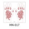 Floral Cascade Henna Tattoo Stickers - HN-017