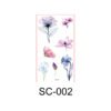 Ethereal Petals – Watercolor Floral Tattoo Sticker Set
