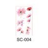 Whispering Petals – Watercolor Floral Tattoo Sticker Set - SC-004