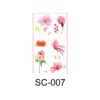 Blooming Harmony – Watercolor Floral Tattoo Sticker Set - SC-007 Blooming Harmony – Watercolor Floral Tattoo Sticker Set - SC-007