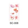 Sunset Petals – Watercolor Floral Tattoo Sticker Set - SC-008