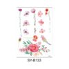 Tropical Blossom – Watercolor Floral & Parrot Temporary Tattoos - SY-B133