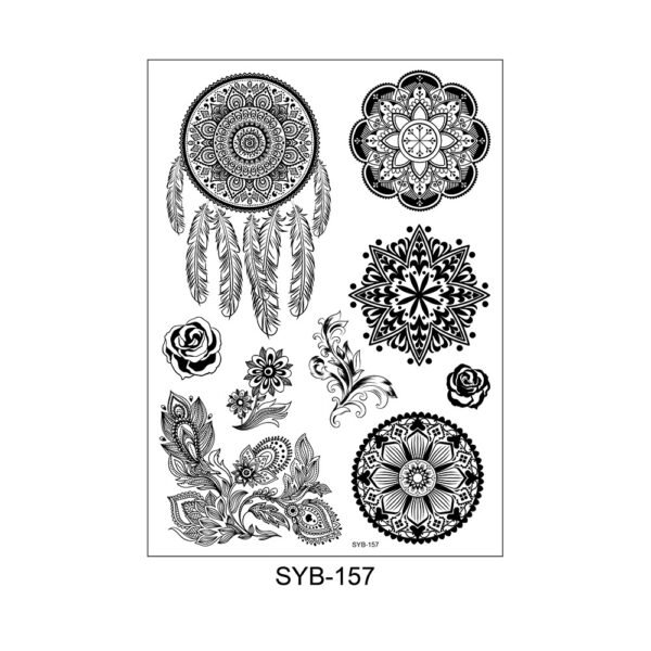 Mystic Mandala & Dreamcatcher Tattoo Set – SYB-157 Mystic Mandala & Dreamcatcher Tattoo Set – SYB-157