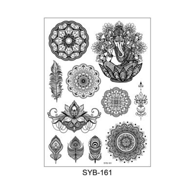 Sacred Ganesha & Mandala Tattoo Set – SYB-161