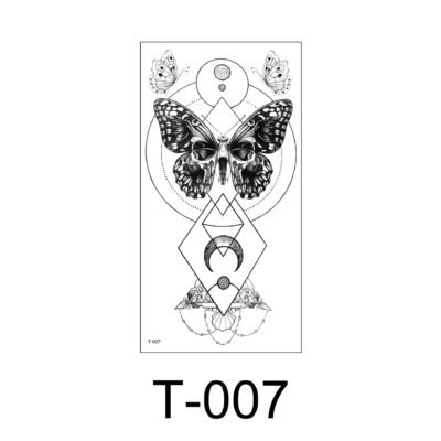 Floral Arm - Mystic Skull Butterfly - T-007