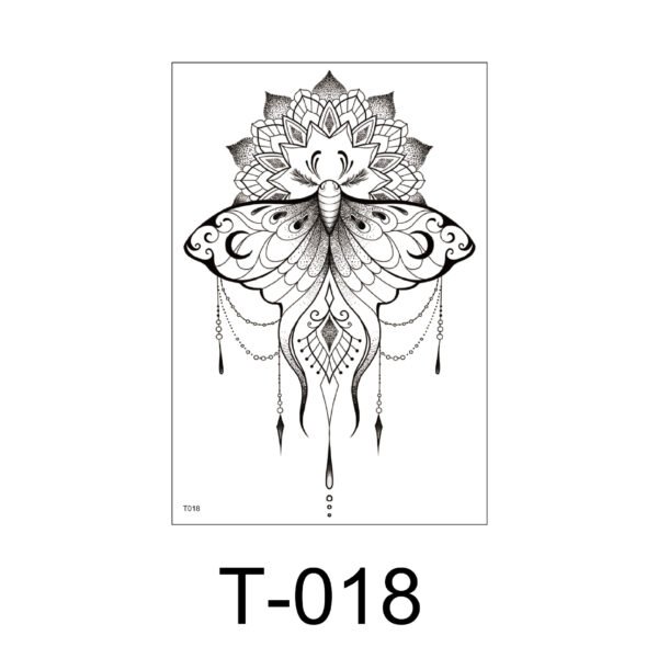Floral Arm - Mystic Moth & Lotus - T-018 Floral Arm - Mystic Moth & Lotus - T-018