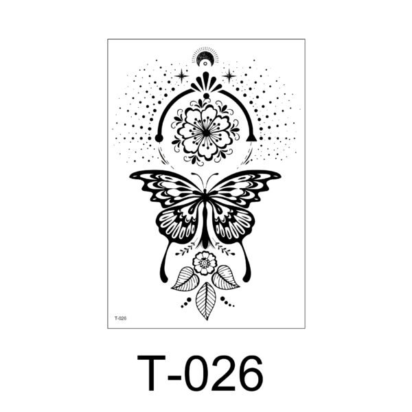 Floral Arm - Celestial Butterfly & Bloom - T-026