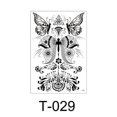 Floral Arm - Floral Whimsy & Butterfly - T-029