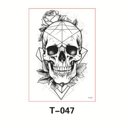 Floral Arm - Eternal Geometry Skull - T-047