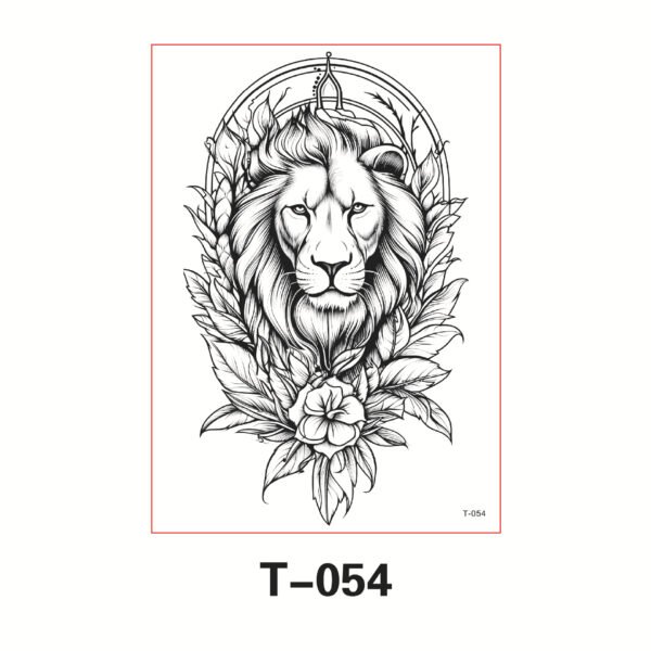 Floral Arm - Majestic Lion & Floral Crown - T-054