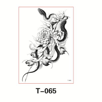 Floral Arm - Serpent & Chrysanthemum Harmony - T-065
