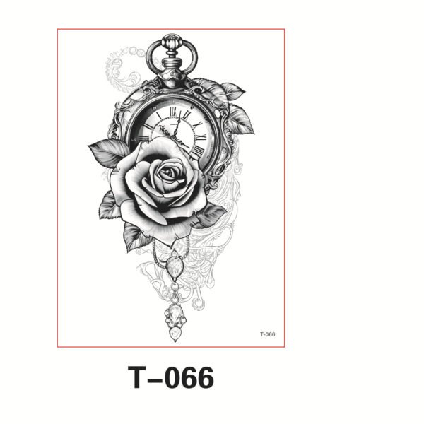 Floral Arm - Timeless Rose & Pocket Watch- T-066