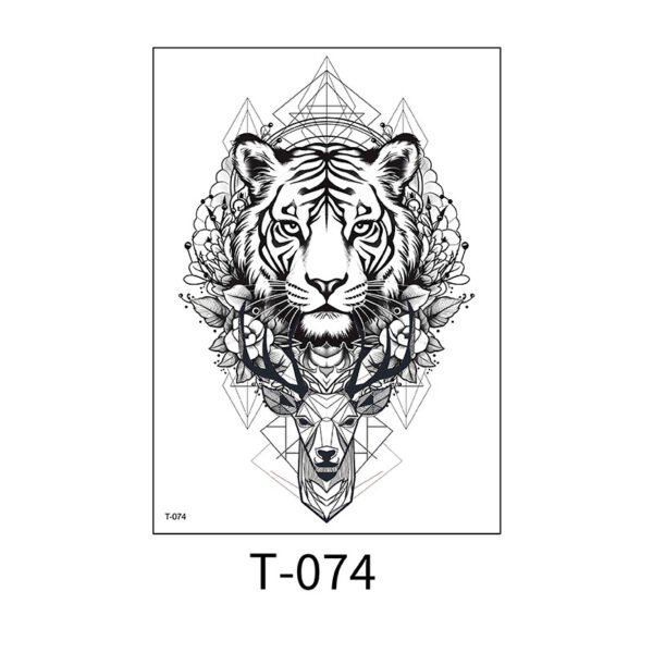 Floral Arm - Majestic Fusion – Tiger & Deer- T-074