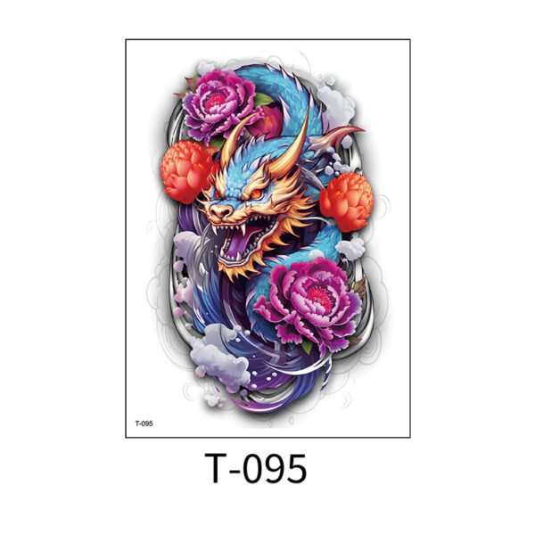 Arted Arm – Dragon & Peony - T-095