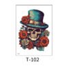 Arted Arm - Vintage Skull Elegance - T-102
