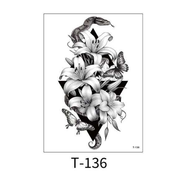 Arted Arm - Serpent & Lilies- T-136 Arted Arm - Serpent & Lilies- T-136