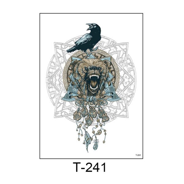 FemmeGlo Arm - Wild Spirit Roaring Bear & Raven - T-241