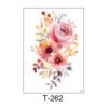 FemmeGlo Arm - Sunset Bloom Watercolor Floral Tattoo Sticker - T-262