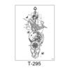 Celestial Whale – Nautical Geometry Tattoo Sticker - T-295